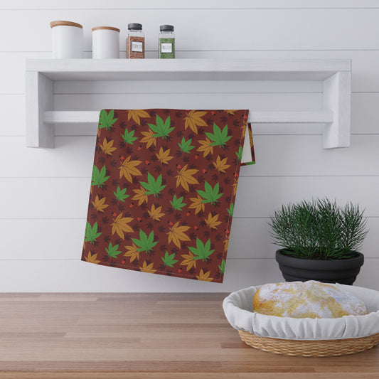 Fall Leaves Tea Towel